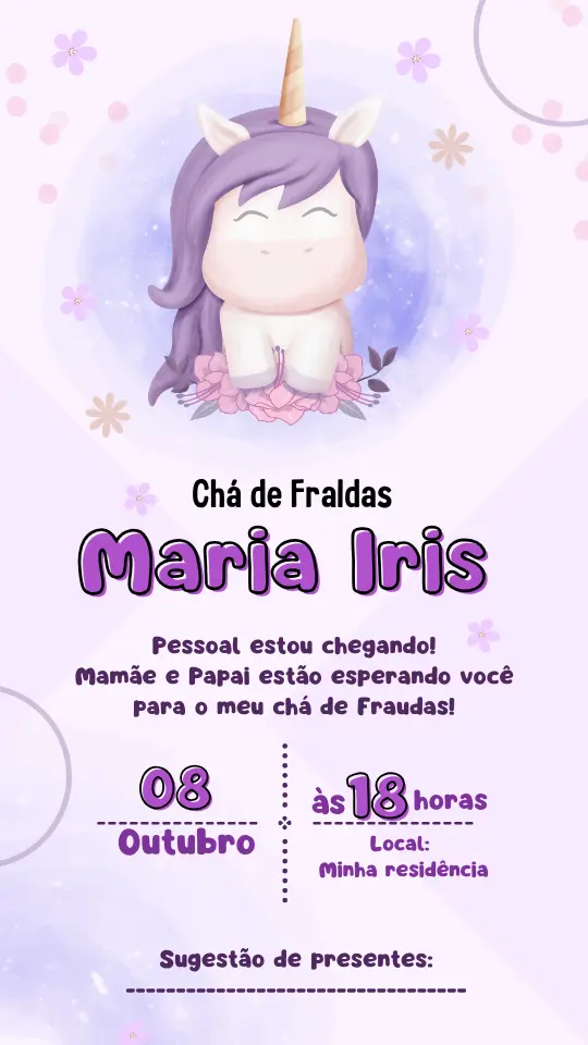 Unicórnio Roxo